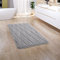 Paco Home Badezimmerteppich Badematte Badteppich Badvorleger Duschvorleger Waschbar Flauschig Memory Foam 3D Effekt, Grösse:65x120 cm, Farbe:Grau 2