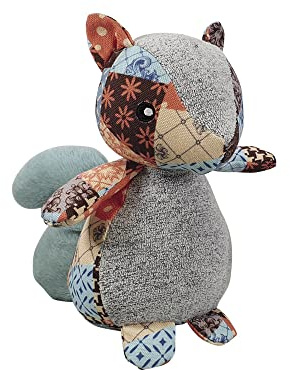 Nobby Plüsch Eichhörnchen Patchwork, 20 cm, 1 Stück