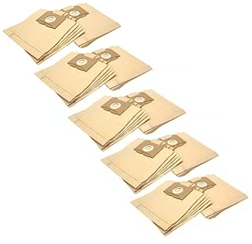 vhbw 50x sacchetto compatibile con AEG/Electrolux AAM Essenti, AAM Parketto aspirapolvere - in carta, 26cm x 22cm, color sabbia