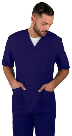 TCD Ricamo Gratuito - Divisa Sanitaria Infermiere in 20 COLORI - Casacca e Pantalone | Medicale Unisex | OSS Ospedale Estetista Veterinario