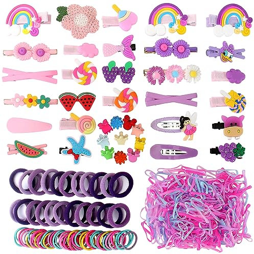 Haarspangen Mädchen - Obst Haarschmuck Mädchen für Baby Kinder Kleine Metallspangen Haarclips Kinder Geeignet für Alltägliche Anlässe und Feiertagsfeiern
