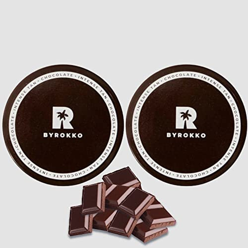 2 TUBS BYROKKO Original SHINE BROWN Chocolate Bräunungscreme x 200 ml, für Solarium und Outdoor-Sonne