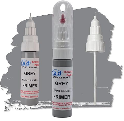 M.A.D MYLDAN AUTO DESIGN M.A.D High Build Car Touch Up Paint Grey Primer - 20ml Precision Scratch Repair Kit with Needle & Brush - UK Mixed Automotive Paint Pen for Exact Colour Match