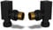 UK Radiators Square Black Radiator Valve Pair - Black Matt Finish - Classy and Modern Design 1/2 x 10mm Angled Radiator Valve Pair - Pair of Valves