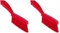 Vikan 41954 Slim, Stiff Bristles, Washing/Sweeping, Hand Brush, Fabric, Upholstery, Carpet, 300mm (Red) (Pack of 2)