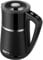 WANNYTON Edelstahl Wasserkocher 1,7 L mit Temperatureinstellung (40-100℃), 2200 W, BPA frei, Digitalanzeige, 360° Sockel, Warmhaltefunktion Abschaltautomatik Trockengehschutz, Schwarz