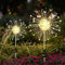 Kimuwote Gartendeko Solarleuchten, 120 LED Weihnachtsbeleuchtung Solar, 8 Modi Feuerwerk Gartenleuchten, IP65 Wasserdicht Pusteblume Gartenstecker Solarlampen für Außen Weihnachten Balkon Deko
