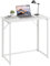 Dripex Schreibtisch Faltbar Tisch Computertisch Klappbar PC Tisch für Homeoffice Arbeitszimmer (Weiß-Montage)