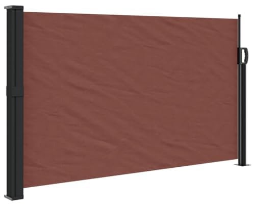 Store Latéral, Brise-Vue Paravent Extérieur Pare-Soleil Auvent latéral rétractable Marron 120x300 cm