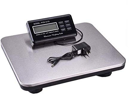 CWCQGH Báscula electrónica Digital para Paquetes Báscula Multiusos para Mascotas Báscula Grande de Plataforma de pesaje exprés de Acero Inoxidable Báscula para Equipaje Báscula de Cocina