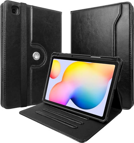 DONGZHU Funda para Samsung Galaxy Tab S6 Lite 10.4 Pulgadas 2024/2022/2020 con S Pen Holder, Cubierta A Prueba de Choques con La Parte Posterior Transparente, MúLtiples áNgulo de VisióN