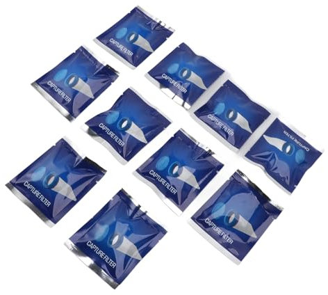 Electric Lice Comb Capture Filters, Electric Lice Comb Vacuum 10pcs Disposable ABS Filter Cartridges with Secure Lids for Efficient Lice Removal.