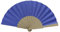 MAPIMANIA - Faltbare Bunte Fächer aus Holz und Stoff mit Glitzer blau, Fächer Hochzeit faltbar, Spanischer Fächer, Japanischer Fächer, Zeremonie Gastgeschenk