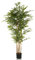 hjh OFFICE Kunstpflanze Bambus II Höhe 150 cm Deko Kunstbambus Bambusbaum Zimmerpflanze, künstliche Pflanze mit echtem Bambusrohr