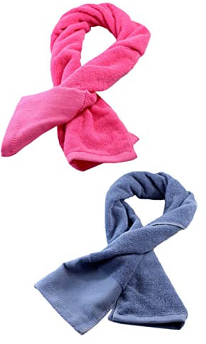 BCOATH 2piezas Toalla Deportiva De Algodón para Gimnasio y Camping Absorbente y Transpirable Pack Unidades Gris Rosa para Uso Al Aire y Baño