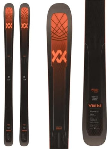 Volkl Mantra 102 Herren-Skier (ohne Befestigungen) Schwarz – Größe 170 – Schwarz