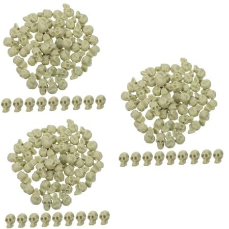 VICASKY 150 STK -kopfornament Halloween-Skelette Knete Miniaturen Plüsch Puppenhaus-Halloween Menschlich Halloween-Dekorationen Halloween-schädel-stütze Skelettkerze Zubehörteil
