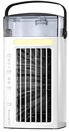 TJHRJTY Aire acondicionado pequeño Mini ventilador de aire acondicionado, ventilador frío, Mini ventilador frío, ventilador de pulverización portátil, ventilador portátil de viento eléctrico para estu