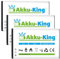 3X Akku kompatibel mit AVM A051 - Li-Ion 1300mAh - für Fritz!Fon C6 X6 / Telekom A051