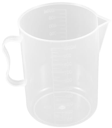 SWOOMEY Plastic Measuring Pitcher for Machine Oil Stroke Engine Oil Measure Jug Honing Graduated Cup