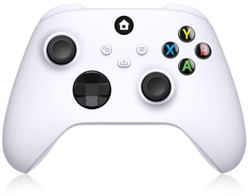 Xbox Controller Wireless Compatible with Xbox One S/X/Xbox Series S/X,Windows PC,Xbox One Controller Wireless with 3.5mm Audio Jack,with 2.4GHz Wireless Adapter,White