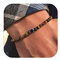 Lameybrt 6mm Auge des Bösen Blick Armband Schutz Stretch Armbänder mit Naturstein für Männer Handgemacht Heilsteine und Herrenarmband (A05 Tigereye, Große 21cm)