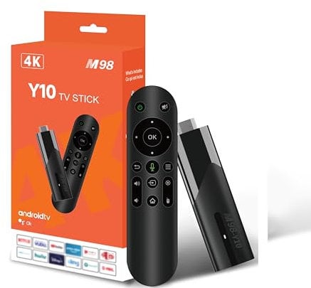 Android 13 TV Stick H618 con control de voz, 2 GB de RAM 16 GB ROM 4K HDR Streaming Media Player TV Stick Soporte 3D USB Tipo C Fuente de alimentación HD H.265 2.4/5GHz Dual Wifi Ethernet Stick