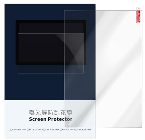 Vuzmode 3 STÜCKE Mono-LCD-Bildschirm Schutzfolie aus gehärtetem Glas 9,25 Zoll, for Anycubic, Photon Mono X 6K, M3 Plus LCD-Harz-3D-Drucker Schutzfolie für Druckerdisplays(Photon Mono X 6K)