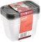 keeeper fredo fresh Frischhaltedosenset 4-teilig, 4 x 0,75 l, Crystal Grey (Transparent)