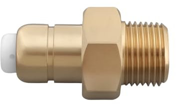 Create idea 1Pc 3/8inch NPT Thermal Relief Valve 140° F 8 GPM Brass Valve for Pressure Washer Pump Gold