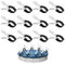 ROSYLEVE 12 Pièces Métalliques pour Pince de Serrage, Pince Bache Piscine de Fixation avec Feuille de Protection, Pinces pour Piscines Hors Sol, Pinces à Forte Tension pour Bâche de Couverture