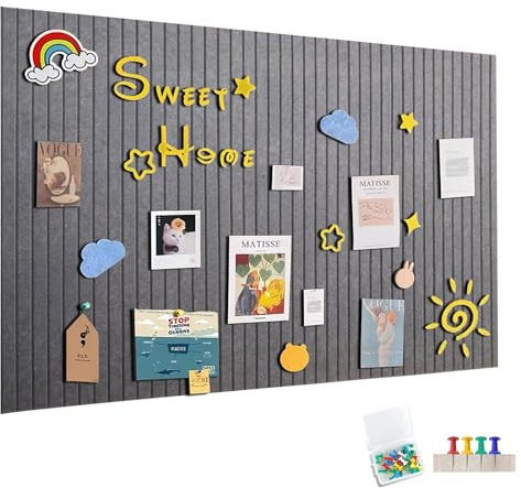 Filz pinnwand 60x40 filzwand pinnwand groß korkwand penbinmall Mondlichtgrau