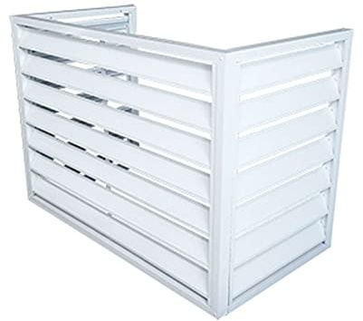 Écran de climatisation extérieure, couvertures en aluminium pour climatiseurs et pompes à chaleur, clôture pour cacher la climatisation, matériau extérieur, convient pour l'intérieur et l'extérieur