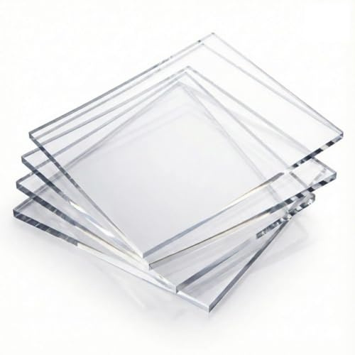 QashQarian 3mm Acrylic Sheet 61cm x 61cm (610mm x 610mm) Suitable for Greenhouse Glass Replacement