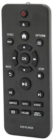 TIKATARER Replacement Remote Control for DVD Players, Universal Controller Compatible with RC 5721, DVP3670K, DVP3864K, DVP3870K, No Programming Needed