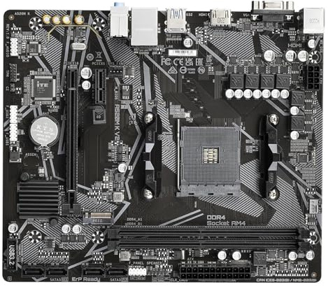 Scheda madre Scheda madre Fit For Gigabyte A520M K V2 supporta CPU 5600G 5700X3D 5800X3D 2xDDR4 5100MHz NVME M.2 PCIe 3.0 mATX AM4