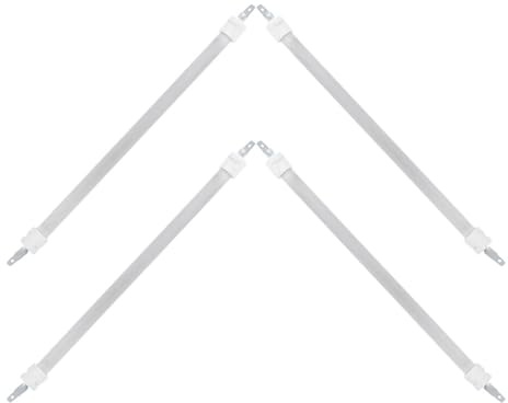 STOBAZA Élément Chauffant en Quartz pour Radiateur Électrique, Tube Infrarouge Blanc, Performance de Chauffage Rapide, Compact pour Petits Espaces, Lot de 4 Pièces