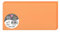 Clairefontaine 12536C Packung mit 25 Doppelkarten, gefaltet, 210g, in Format DL, 106 x 213mm, Clementine