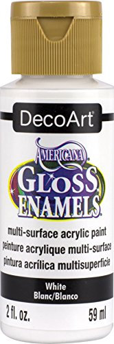 Americana Gloss Enamels Acrylfarbe, 60 ml, Weiß
