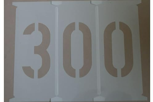 Zahlenschablonen 300mm nach DIN 1451, Zahlenset 30cm, Zahlensatz 0-9