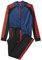adidas Damen Trainingsanzug New Young Knit, Blau/Schwarz/Orange, 2XS