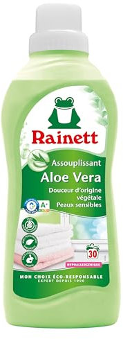 Rainett Weichspüler, umweltfreundlich, Aloe Vera, empfindliche Haut, Ecoloabel, 750 ml, 2 Stück