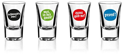 meinherzschlag Bayerische Schnapsgläser (4er Set)
