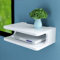 AUVTLLL Étagère Flottante Meuble de télévision Meuble étagère Console de télévision étagère de routeur boîtier de décodeur DVD Rack de Stockage de téléphone, Multicolore en Option (Couleur : Blanc)