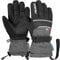 Reusch Connor R-TEX XT Junior warme, wasserdichte, Winddichte und atmungsaktive Winterhandschuhe Fingerhandschuhe Skihandschuhe für Kinder Kids Jugendliche Mädchen und Jungen, schwarz-grau, 5,5