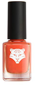 Vegan & Natural Nail Lacquer - Coral Orange 195 “Seize the Moment” - Natural & Plant-based Ingredients - Shine & Long-Lasting Wear - ALL TIGERS