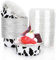 Beasea 8oz 50 Pack Disposable Ramekins with Lids, Aluminum Baking Cups for Creme Brulee, Muffin Cupcake, Mini Pudding, Party Wedding Birthday