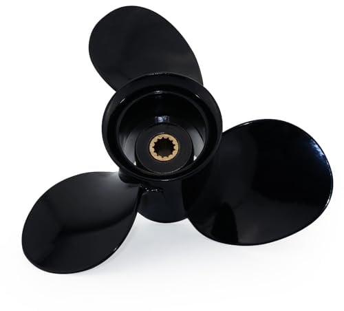Captain Aluminium-Außenbordpropeller für Evinrude/Johnson Motoren 8–15 PS 13 Zähne Spline RH