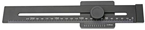 CNC QUALITÄT Streichmaß aus Aluminium - Messbereich 200 mm