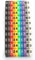 Wire Numbering Marker Plastic Wire Cable Marker Clip-On Design Cable Marker Tube Colorful for Marking the Color-Coded Cables(100Pcs 4mm²)